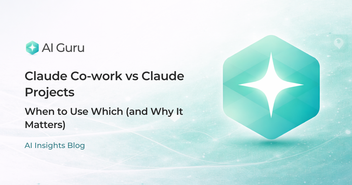 Claude Co-work vs Claude Projects: When to Use Which (and Why It Matters)